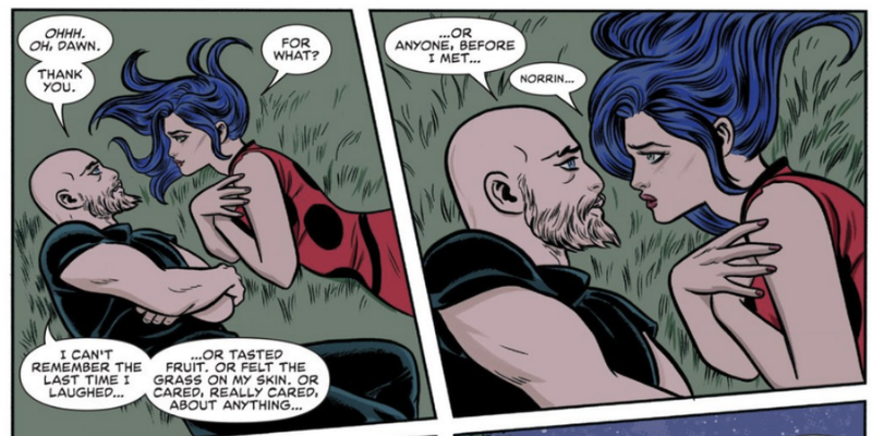 Illustration for article titled Silver Surfer #12 is a heartwarming romance with rich superhero spectacle